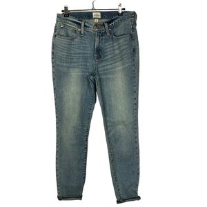 J. Crew 9" High Rise Toothpick Skinny Jeans 28